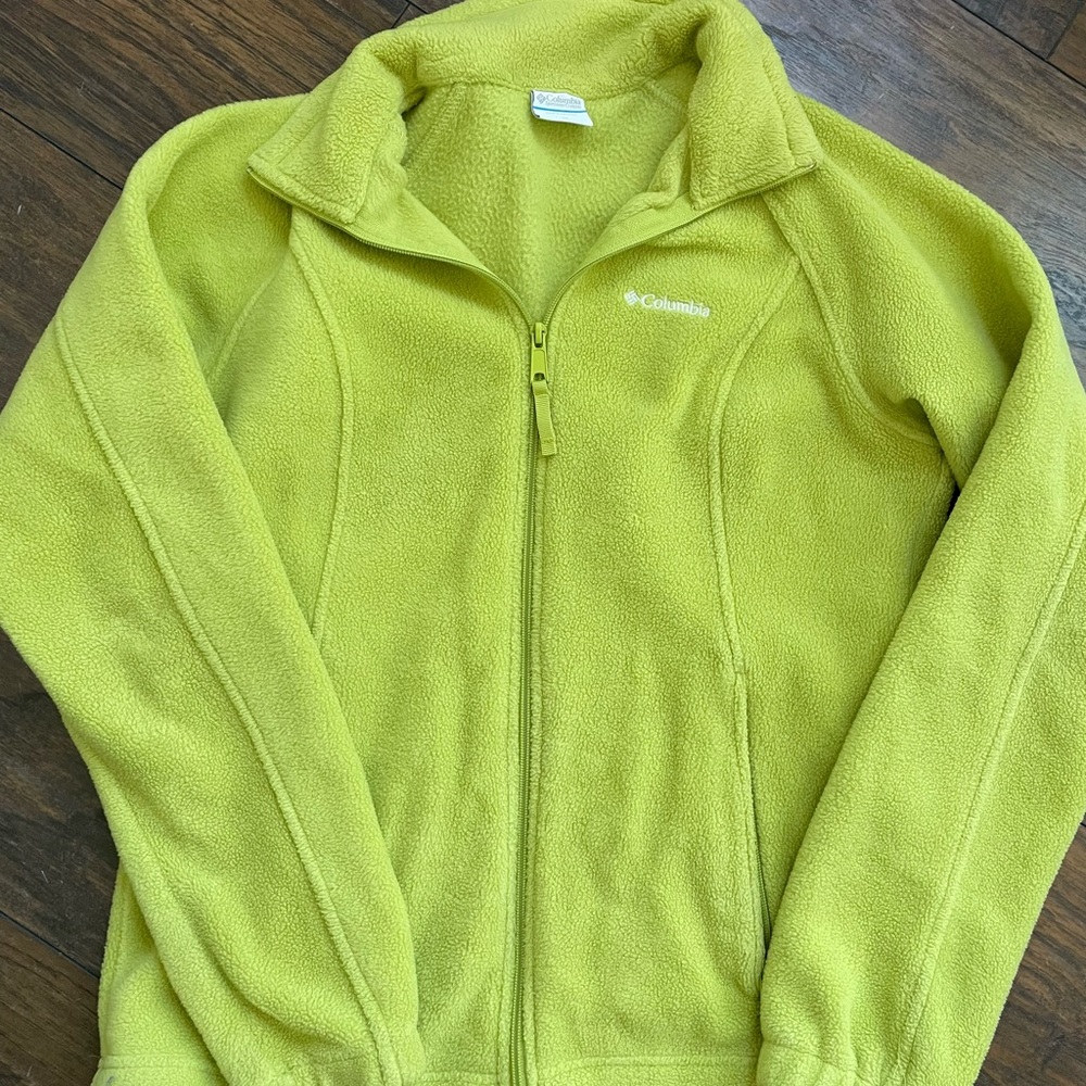 Columbia Lime Green Fleece Pullover